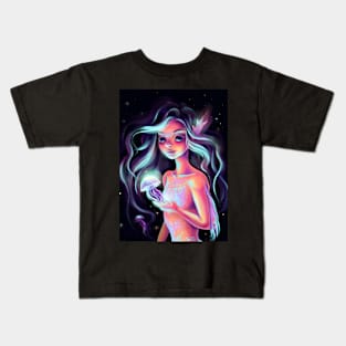 Mermaid and Glowing Medusa Kids T-Shirt